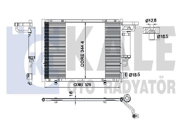 Kale Oto Radiator 347320 Радіатор кондиціонера (Конденсатор) 347320: Приваблива ціна - Купити в Україні на EXIST.UA!