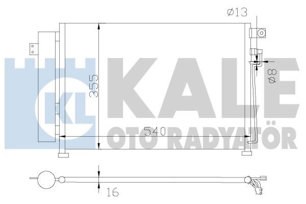 Kale Oto Radiator 343125 Радіатор кондиціонера (Конденсатор) 343125: Приваблива ціна - Купити в Україні на EXIST.UA!