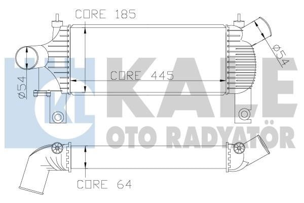 Kale Oto Radiator 342355 Інтеркулер 342355: Приваблива ціна - Купити в Україні на EXIST.UA!