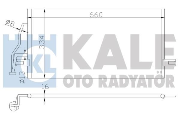 Kale Oto Radiator 343155 Радіатор кондиціонера (Конденсатор) 343155: Приваблива ціна - Купити в Україні на EXIST.UA!