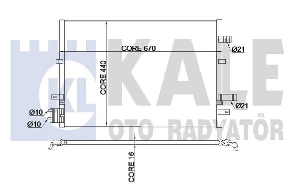 Kale Oto Radiator 345380 Радіатор кондиціонера (Конденсатор) 345380: Купити в Україні - Добра ціна на EXIST.UA!
