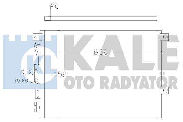 Kale Oto Radiator 385800 Радіатор кондиціонера (Конденсатор) 385800: Купити в Україні - Добра ціна на EXIST.UA!