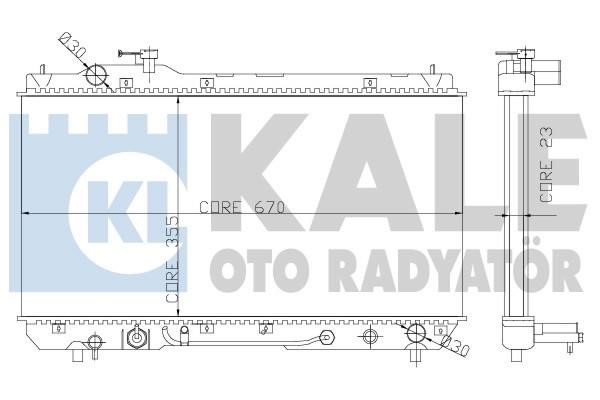 Kale Oto Radiator 342185 Радіатор охолодження двигуна 342185: Купити в Україні - Добра ціна на EXIST.UA!