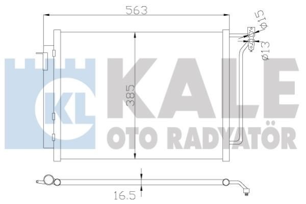 Kale Oto Radiator 390900 Радіатор кондиціонера (Конденсатор) 390900: Приваблива ціна - Купити в Україні на EXIST.UA!