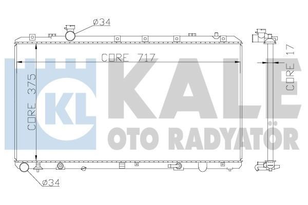 Kale Oto Radiator 342120 Радіатор охолодження двигуна 342120: Приваблива ціна - Купити в Україні на EXIST.UA!