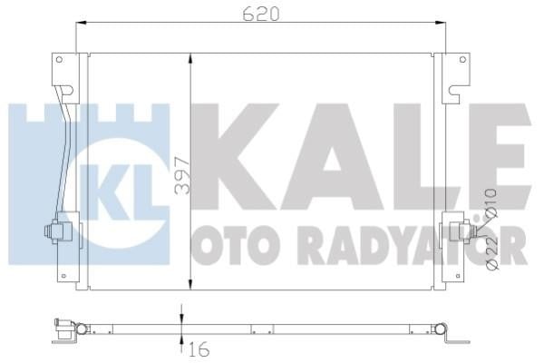 Kale Oto Radiator 394100 Радіатор кондиціонера (Конденсатор) 394100: Купити в Україні - Добра ціна на EXIST.UA!