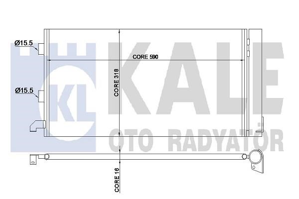 Kale Oto Radiator 350570 Конденсатор 350570: Купити в Україні - Добра ціна на EXIST.UA!