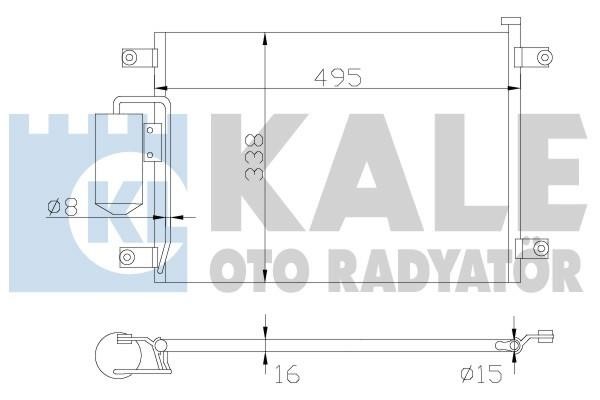 Kale Oto Radiator 342635 Радіатор кондиціонера (Конденсатор) 342635: Купити в Україні - Добра ціна на EXIST.UA!