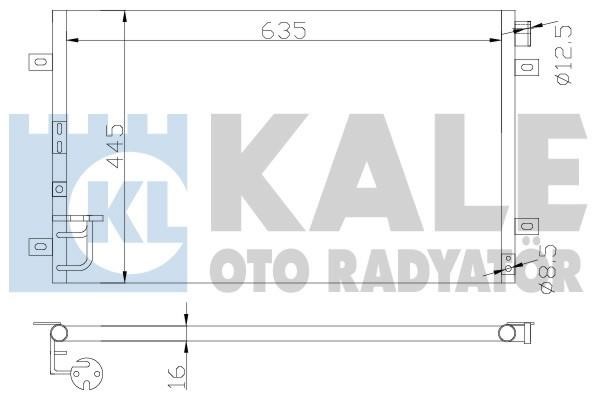 Kale Oto Radiator 343115 Радіатор кондиціонера (Конденсатор) 343115: Приваблива ціна - Купити в Україні на EXIST.UA!