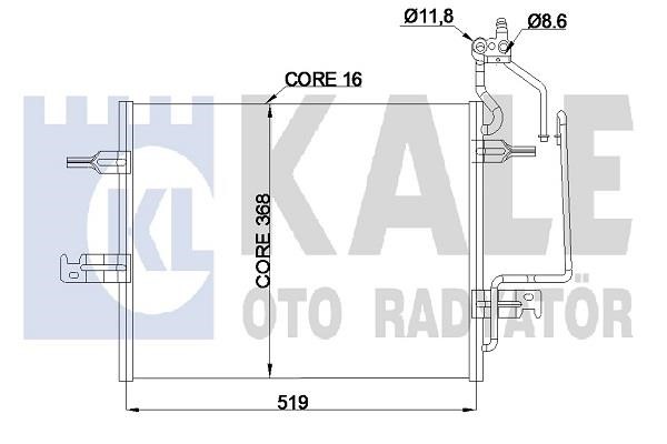 Kale Oto Radiator 345805 Конденсатор 345805: Купити в Україні - Добра ціна на EXIST.UA!