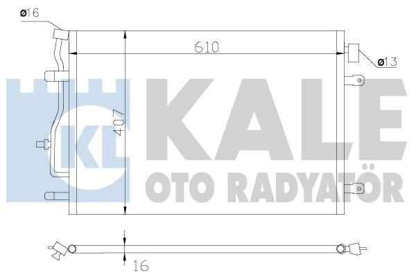 Kale Oto Radiator 375700 Радіатор кондиціонера (Конденсатор) 375700: Купити в Україні - Добра ціна на EXIST.UA!