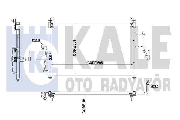 Kale Oto Radiator 345185 Радіатор кондиціонера (Конденсатор) 345185: Приваблива ціна - Купити в Україні на EXIST.UA!