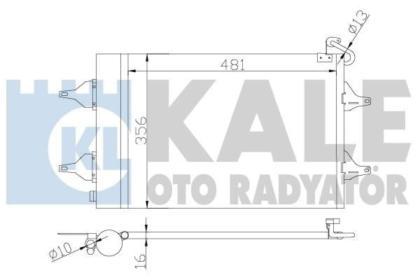 Kale Oto Radiator 390700 Радіатор кондиціонера (Конденсатор) 390700: Приваблива ціна - Купити в Україні на EXIST.UA!