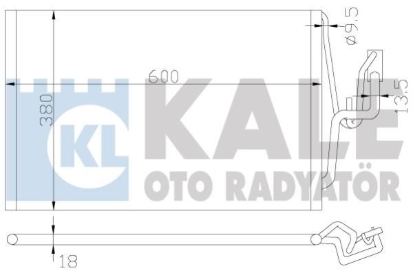 Kale Oto Radiator 382000 Радіатор кондиціонера (Конденсатор) 382000: Купити в Україні - Добра ціна на EXIST.UA!