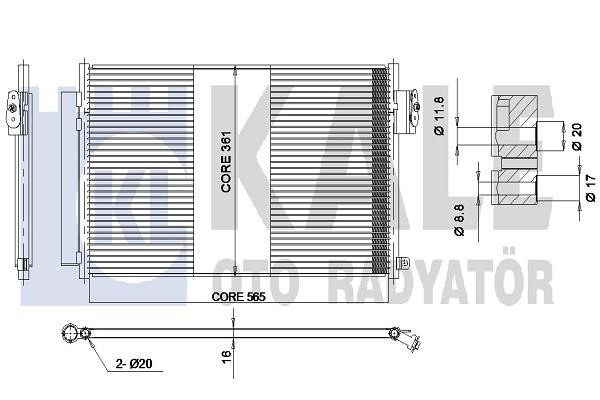 Kale Oto Radiator 347305 Конденсатор 347305: Купити в Україні - Добра ціна на EXIST.UA!