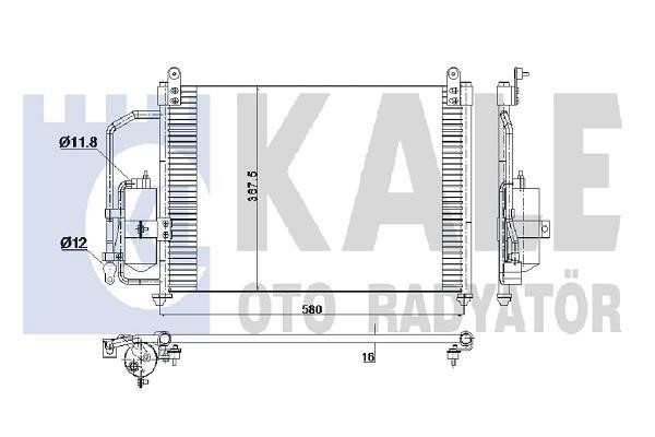 Kale Oto Radiator 345195 Радіатор кондиціонера (Конденсатор) 345195: Купити в Україні - Добра ціна на EXIST.UA!