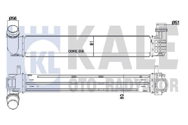 Kale Oto Radiator 345110 Інтеркулер 345110: Приваблива ціна - Купити в Україні на EXIST.UA!