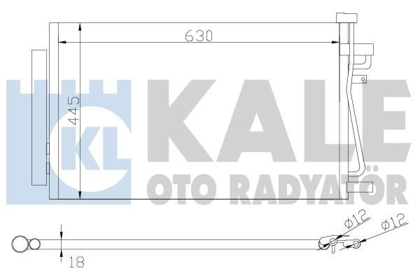 Kale Oto Radiator 343310 Радіатор кондиціонера (Конденсатор) 343310: Купити в Україні - Добра ціна на EXIST.UA!