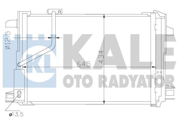 Kale Oto Radiator 343030 Радіатор кондиціонера (Конденсатор) 343030: Купити в Україні - Добра ціна на EXIST.UA!