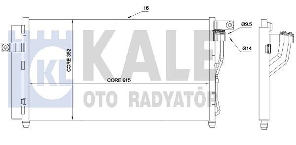 Kale Oto Radiator 386300 Радіатор кондиціонера (Конденсатор) 386300: Купити в Україні - Добра ціна на EXIST.UA!