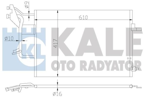 Kale Oto Radiator 390800 Радіатор кондиціонера (Конденсатор) 390800: Купити в Україні - Добра ціна на EXIST.UA!