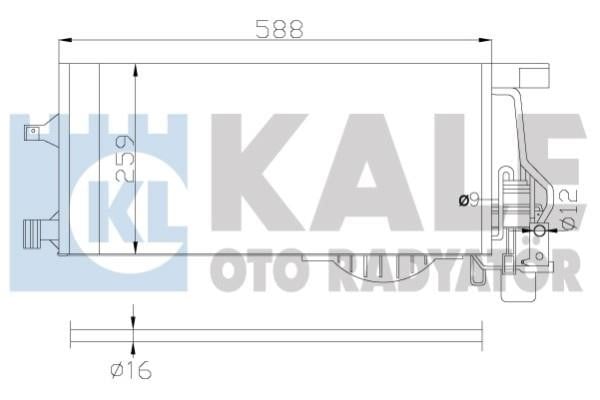 Kale Oto Radiator 342895 Радіатор кондиціонера (Конденсатор) 342895: Приваблива ціна - Купити в Україні на EXIST.UA!