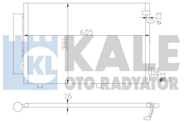 Kale Oto Radiator 342860 Радіатор кондиціонера (Конденсатор) 342860: Купити в Україні - Добра ціна на EXIST.UA!