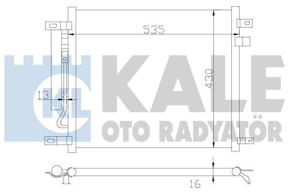Kale Oto Radiator 385200 Радіатор кондиціонера (Конденсатор) 385200: Купити в Україні - Добра ціна на EXIST.UA!