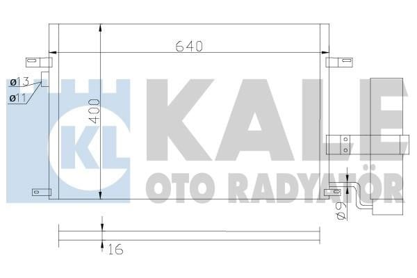 Kale Oto Radiator 377100 Радіатор кондиціонера (Конденсатор) 377100: Приваблива ціна - Купити в Україні на EXIST.UA!