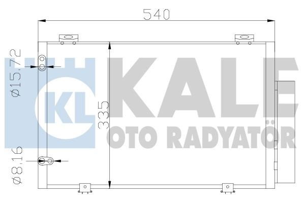 Kale Oto Radiator 390200 Радіатор кондиціонера (Конденсатор) 390200: Купити в Україні - Добра ціна на EXIST.UA!