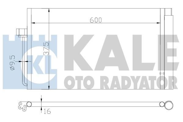 Kale Oto Radiator 343070 Радіатор кондиціонера (Конденсатор) 343070: Купити в Україні - Добра ціна на EXIST.UA!
