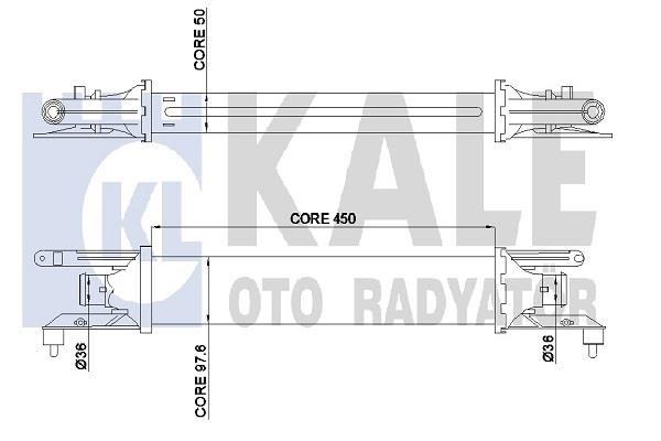 Kale Oto Radiator 350855 Інтеркулер 350855: Купити в Україні - Добра ціна на EXIST.UA!