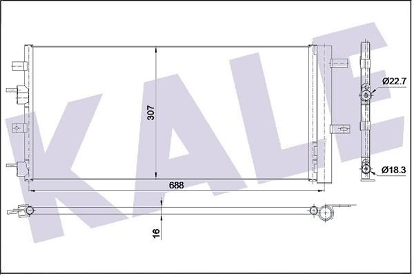 Kale Oto Radiator 353160 Радіатор кондиціонера (Конденсатор) 353160: Купити в Україні - Добра ціна на EXIST.UA!