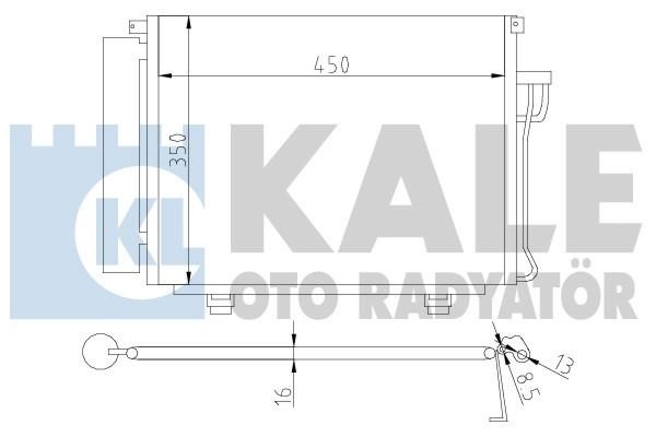 Kale Oto Radiator 391800 Радіатор кондиціонера (Конденсатор) 391800: Купити в Україні - Добра ціна на EXIST.UA!