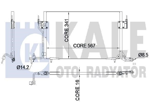 Kale Oto Radiator 345210 Конденсатор 345210: Купити в Україні - Добра ціна на EXIST.UA!