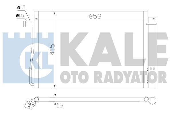 Kale Oto Radiator 343060 Радіатор кондиціонера (Конденсатор) 343060: Приваблива ціна - Купити в Україні на EXIST.UA!