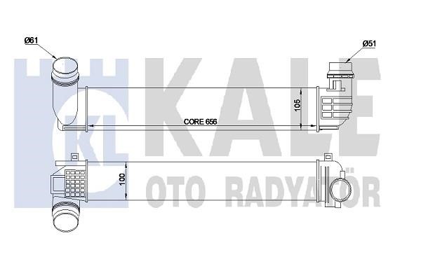 Kale Oto Radiator 345105 Інтеркулер 345105: Купити в Україні - Добра ціна на EXIST.UA!