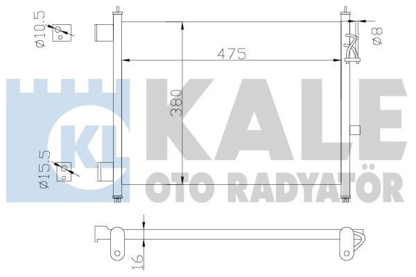 Kale Oto Radiator 342435 Радіатор кондиціонера (Конденсатор) 342435: Купити в Україні - Добра ціна на EXIST.UA!