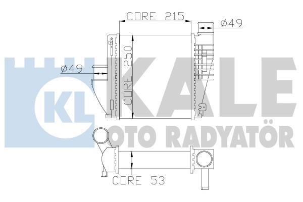 Kale Oto Radiator 342815 Інтеркулер 342815: Купити в Україні - Добра ціна на EXIST.UA!