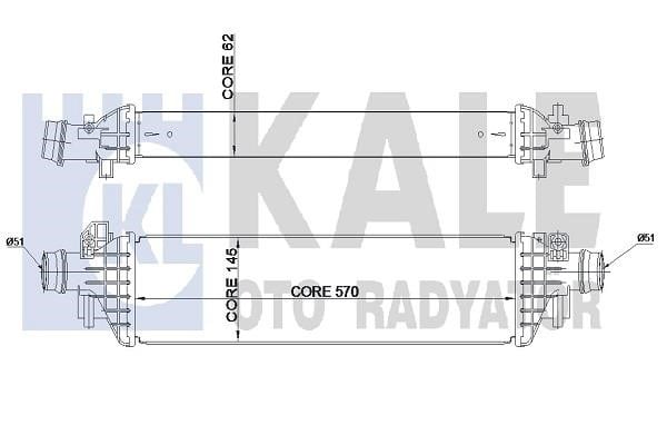 Kale Oto Radiator 345070 Інтеркулер 345070: Купити в Україні - Добра ціна на EXIST.UA!