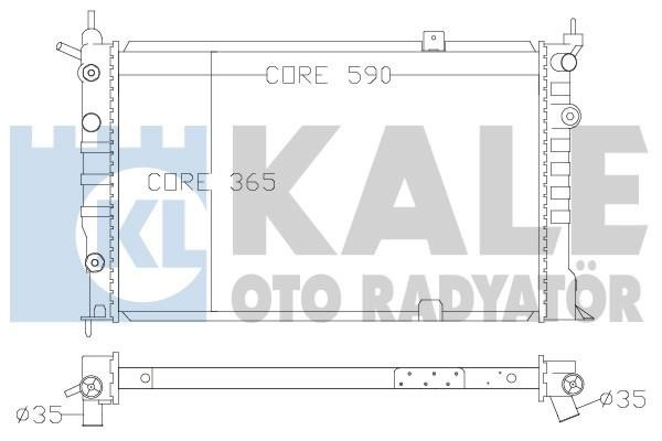 Kale Oto Radiator 370900 Радіатор охолодження двигуна 370900: Купити в Україні - Добра ціна на EXIST.UA!