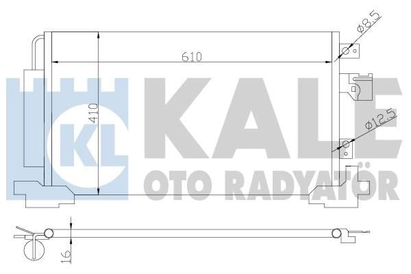 Kale Oto Radiator 381700 Радіатор кондиціонера (Конденсатор) 381700: Купити в Україні - Добра ціна на EXIST.UA!