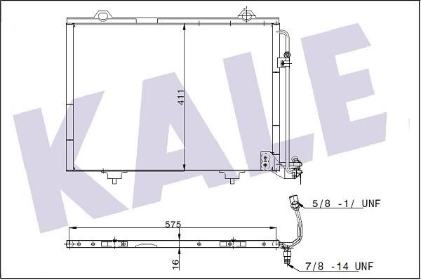 Kale Oto Radiator 345510 Радіатор кондиціонера (Конденсатор) 345510: Приваблива ціна - Купити в Україні на EXIST.UA!