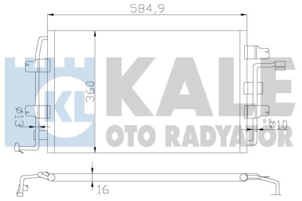 Kale Oto Radiator 376400 Радіатор кондиціонера (Конденсатор) 376400: Приваблива ціна - Купити в Україні на EXIST.UA!