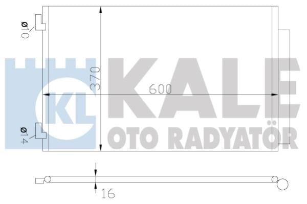 Kale Oto Radiator 342655 Радіатор кондиціонера (Конденсатор) 342655: Приваблива ціна - Купити в Україні на EXIST.UA!