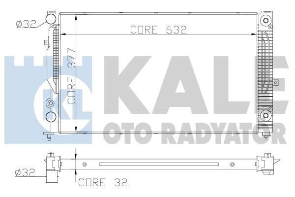 Kale Oto Radiator 368000 Радіатор охолодження двигуна 368000: Купити в Україні - Добра ціна на EXIST.UA!