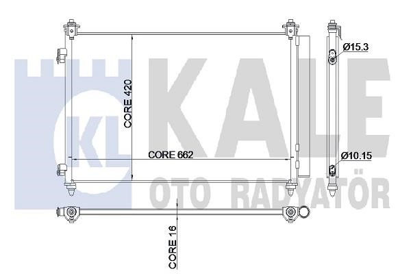 Kale Oto Radiator 345250 Радіатор кондиціонера (Конденсатор) 345250: Купити в Україні - Добра ціна на EXIST.UA!
