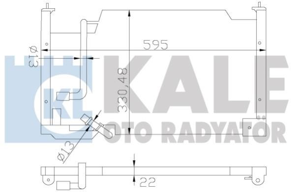 Kale Oto Radiator 387400 Радіатор кондиціонера (Конденсатор) 387400: Купити в Україні - Добра ціна на EXIST.UA!
