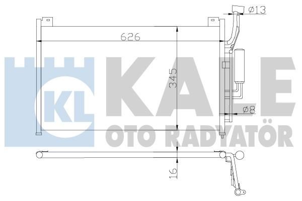 Kale Oto Radiator 392300 Радіатор кондиціонера (Конденсатор) 392300: Купити в Україні - Добра ціна на EXIST.UA!