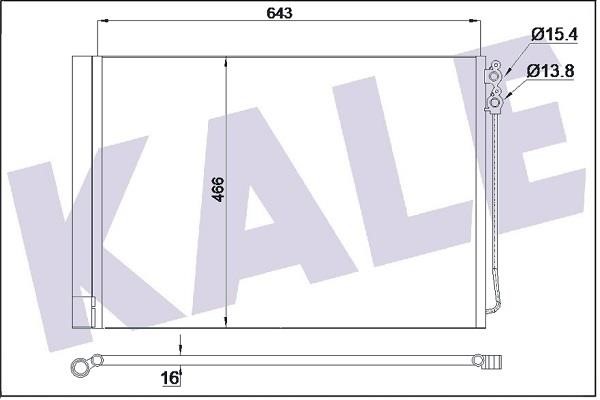 Kale Oto Radiator 342415 Радіатор кондиціонера (Конденсатор) 342415: Купити в Україні - Добра ціна на EXIST.UA!